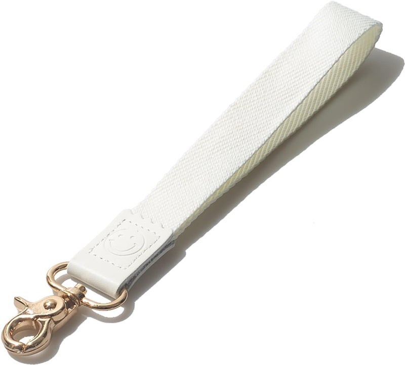 DQL White key Wristlet lanyard Keychain, Wrist Lanyard for car Keys, Women's Keyrings (White) - Image 1